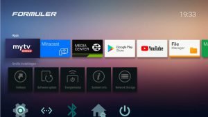Formuler Z8 interface