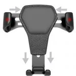 Universele smartphone autohouder gravity werking