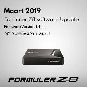 Maart 2019 Formuler Z8 Software Update