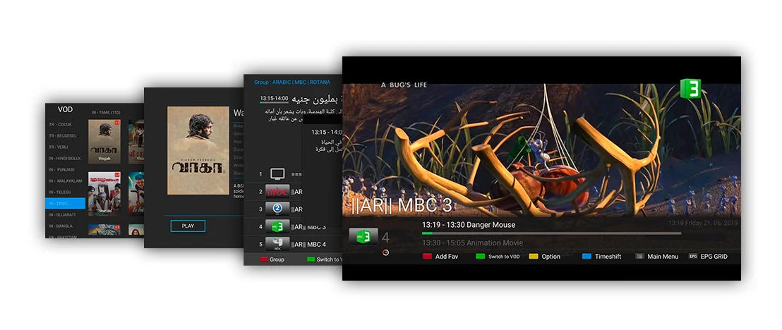 amiko mytv user interface
