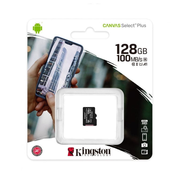 Kingston Canvas Select Plus 128GB verpakking