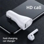Joyroom Auto USB-adapter met draadloze ear bud - Afbeelding 2