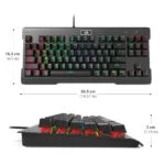 Retourdeal: Redragon Vishnu K561R Rainbow Gaming Toetsenbord - Afbeelding 4