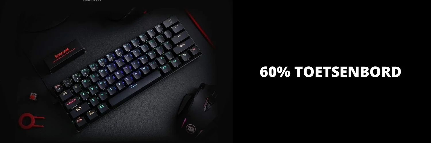 60% gaming toetsenbord met ergonomisch design