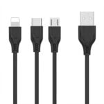 Slimtron - 3-in-1 USB kabel - Type-C / Micro-USB / Lightning - Afbeelding 5