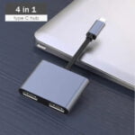 Slimtron USB-C naar 2* 4K HDMI docking station - Afbeelding 4