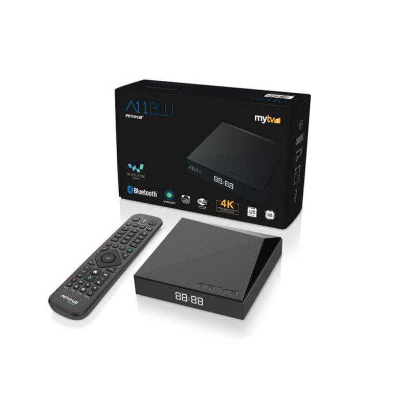 Amiko A11 Blu IPTV Set Top Box zijkant
