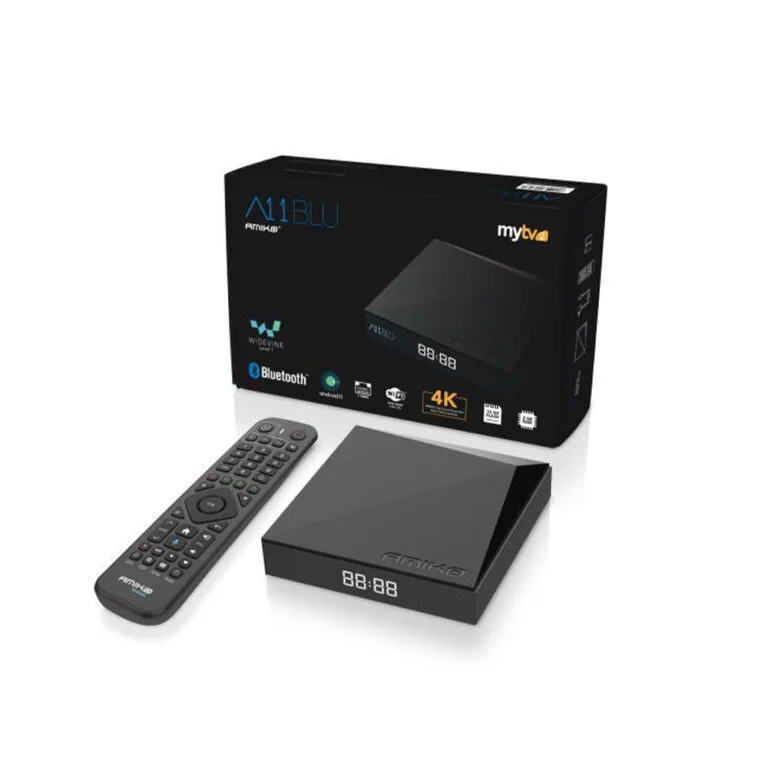 Amiko A11 Blu IPTV Set Top Box zijkant