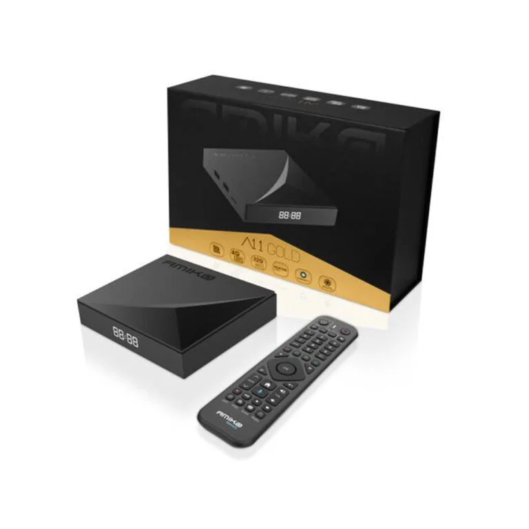 Amiko A11 Gold Android IPTV Set Top Box aansluitingen