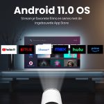 Melmö Mini Beamer - Projector - 4K Support - Ingebouwde Speaker - Wifi 6/BT 5.0 - Android 12.0 OS - Wit - Afbeelding 3