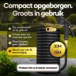 30 meter tuinslang Slimhose - Tuinslang - Uitrekbaar - Multifunctioneel - 10 Functies - Afbeelding 7