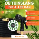 30 meter tuinslang Slimhose - Tuinslang - Uitrekbaar - Multifunctioneel - 10 Functies - Afbeelding 6
