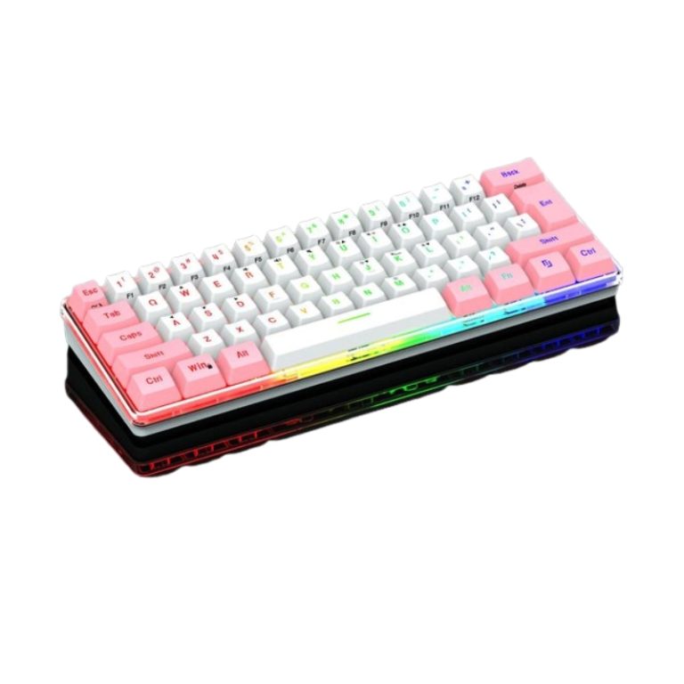 Redragon K617 © Mechanisch Toetsenbord - RGB Toetsenbord - Gaming Toetsenbord - Mechanical Keyboard - Toetsenbord voor Gaming PC - RozeWit
