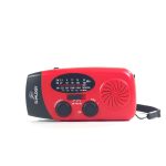 Slimlogy R3 Mini 2000 mAh Noodradio & Nood Zaklamp – Laadbaar met Crank – Rood - Afbeelding 8