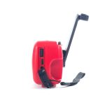 Slimlogy R3 Mini 2000 mAh Noodradio & Nood Zaklamp – Laadbaar met Crank – Rood - Afbeelding 7