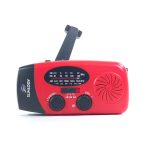 Slimlogy R3 Mini 2000 mAh Noodradio & Nood Zaklamp – Laadbaar met Crank – Rood - Afbeelding 4