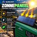 Slimlogy R3 Pro Solar Noodradio & Zaklamp – 20.000 mAh Powerbank – Met Crank & Zonnepaneel - Afbeelding 2