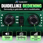Slimlogy R3 Pro Solar Noodradio & Zaklamp – 20.000 mAh Powerbank – Met Crank & Zonnepaneel - Afbeelding 5