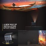 Slimlogy B6 Mini Beamer Projector | HD 720P Android Smart Projector 4K