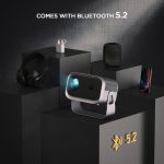Slimlogy B6 Mini Beamer Projector | HD 720P Android Smart Projector 4K