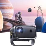 Slimlogy B6 Mini Beamer Projector | HD 720P Android Smart Projector 4K