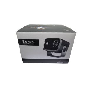 Slimlogy B6 Mini Beamer Projector | HD 720P Android Smart Projector 4K