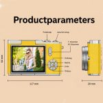 Slimlogy LK007 Pro HD Draaibare Digitale Camera - Geel - Afbeelding 2