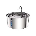 Slimlogy AquaFlow 3.2L Drinkfontein Kat - 3.2 L - RVS - Waterfontein met Venster - Waterdispenser - Fluisterstil - Kattenfontein - Zilver