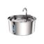 Slimlogy AquaFlow 3.2L Drinkfontein Kat – 3.2 L – RVS – Waterfontein met Venster – Waterdispenser – Fluisterstil – Kattenfontein – Zilver