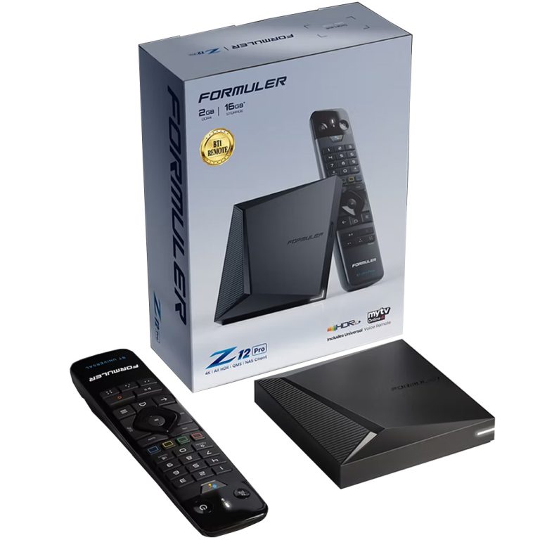 Een Formuler Z12 Pro IPTV-box met afstandsbediening