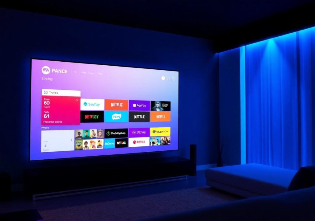 Televisie kijken in de woonkamer